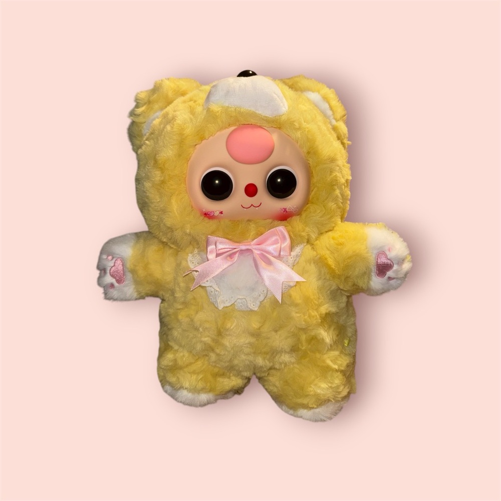 400% Baby Three - yellow teddy bear